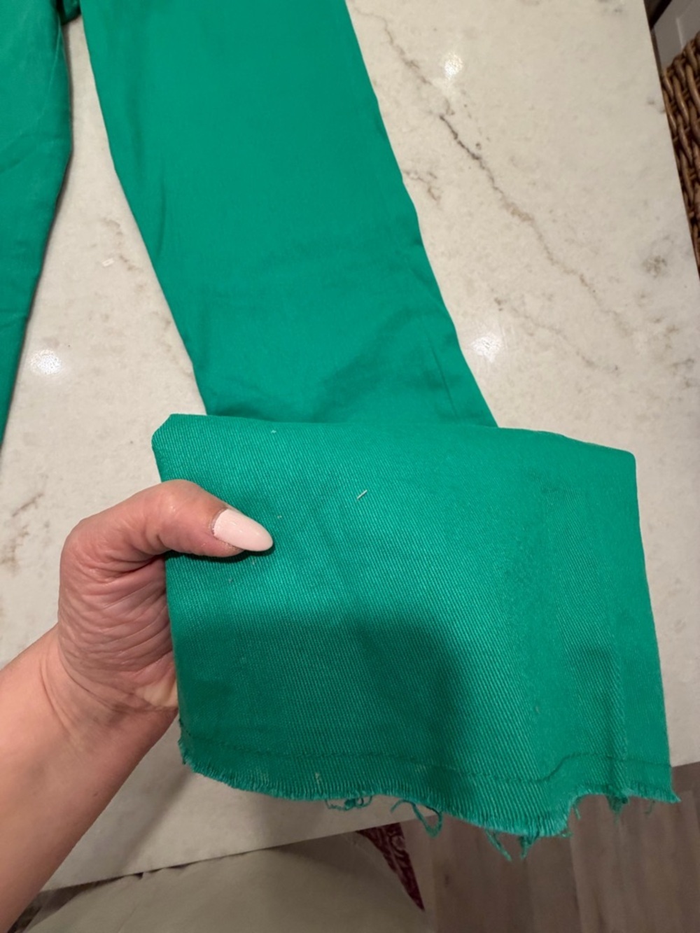 PRINCESS POLLY High-Rise Wide Leg Jeans in Emerald Green! 0 - Picture 7 of 7